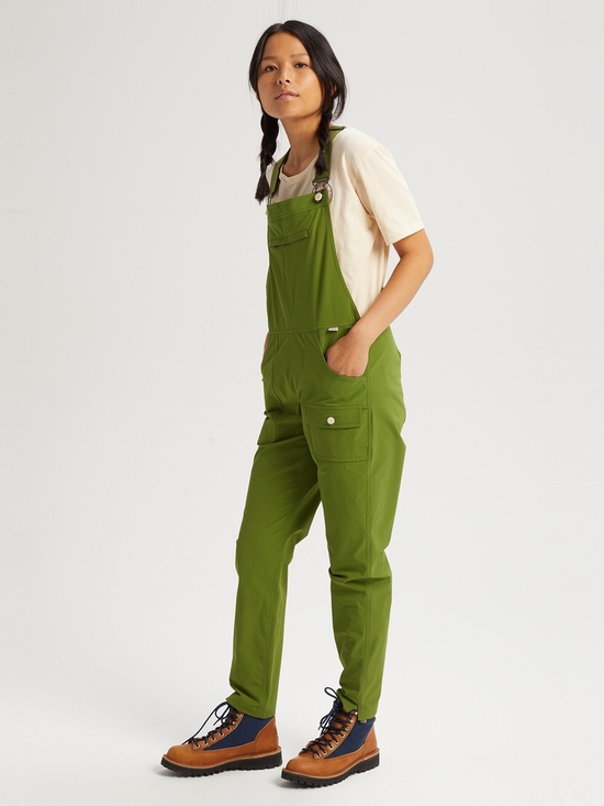 Burton Pants - Burton Olive Green Chaseview Overalls